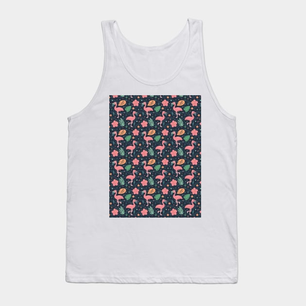 Cool Flamingo! (Pattern) Tank Top by CharleyFox